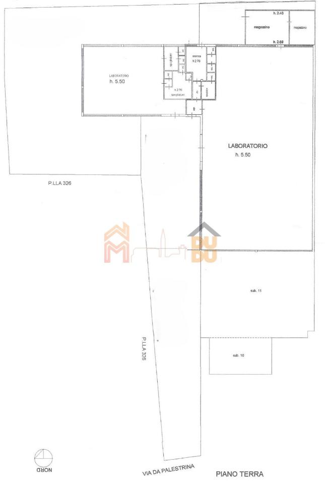 Laboratorio in Via Tarlati, Arezzo, {3} - Planimetria 1