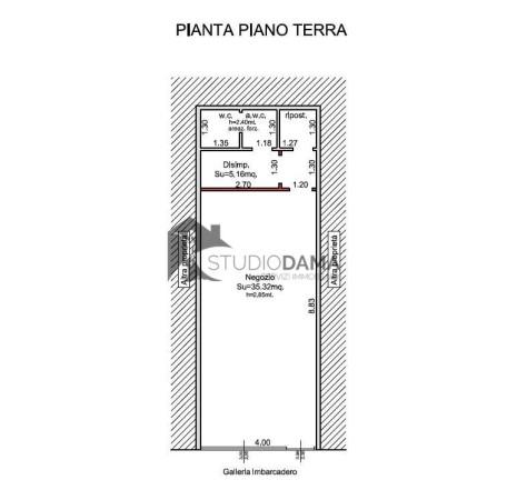 Negozio in Piazza Matteotti 21, Desenzano Del Garda, {3} - Planimetria 1