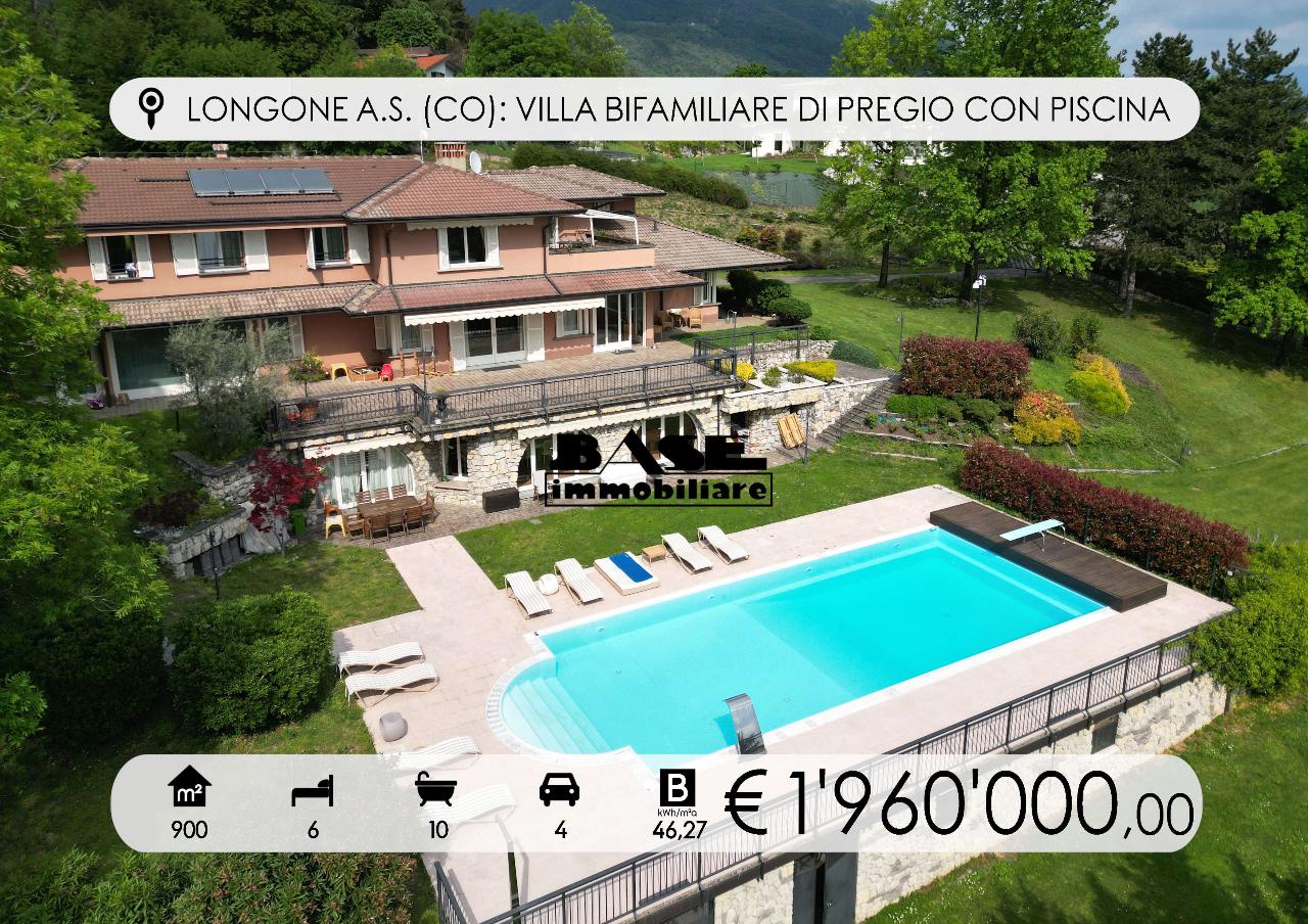 Villa bifamiliare in vendita a Longone Al Segrino