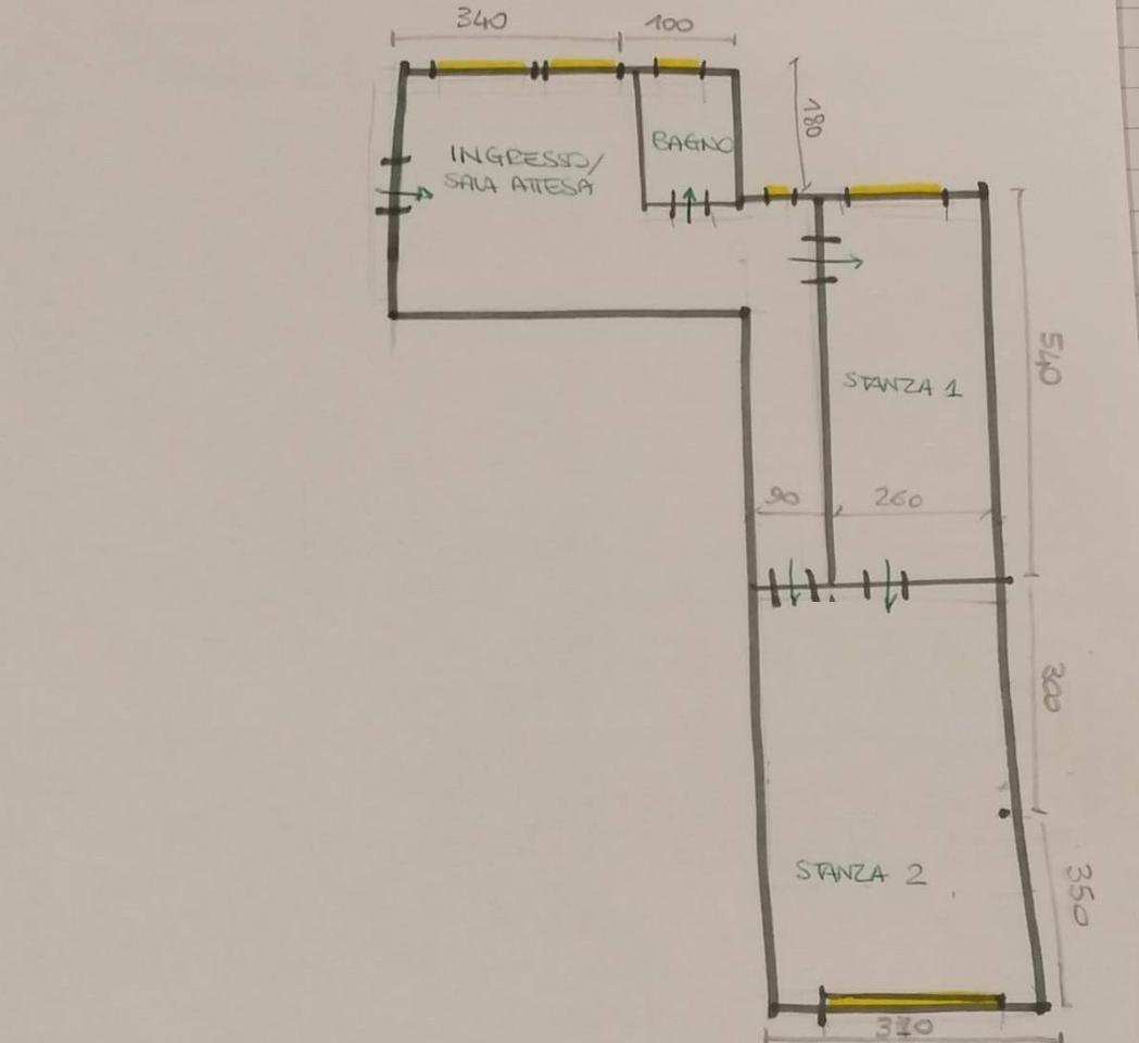Ufficio in Corso Matteotti 12, Pontedera, {3} - Planimetria 1