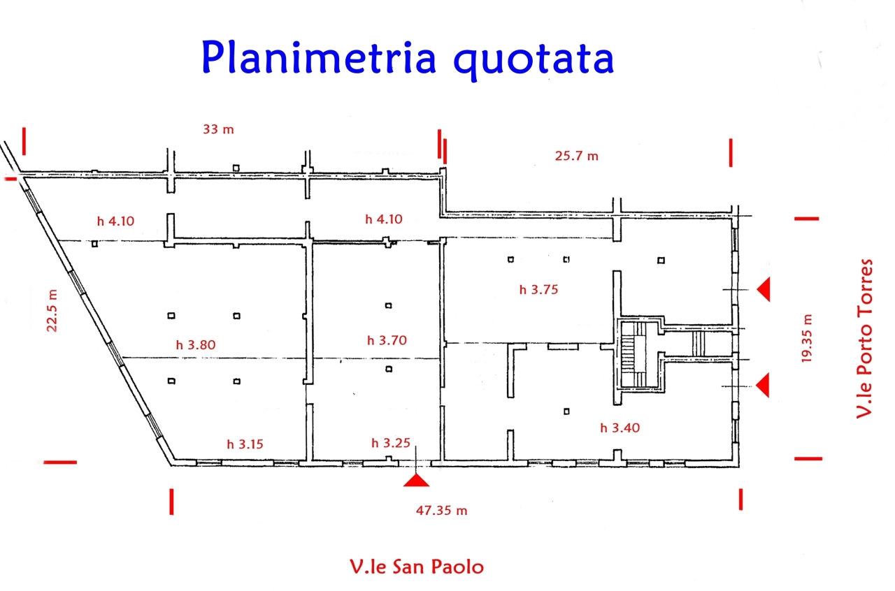 Magazzino in Viale Porto Torres, Sassari, {3} - Planimetria 1