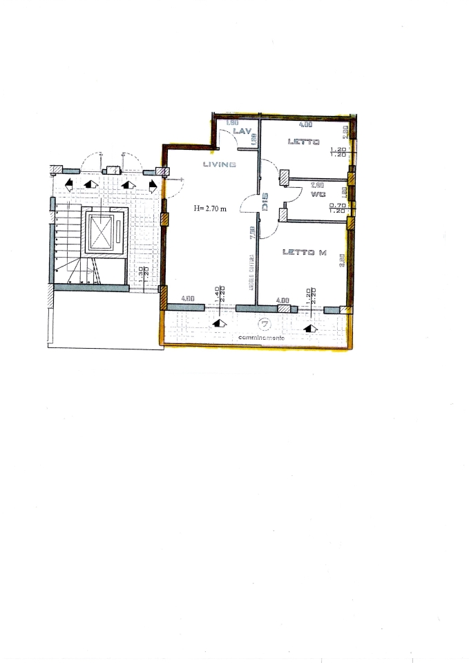 3-room flat, San Gregorio di Catania - Planimetry 1