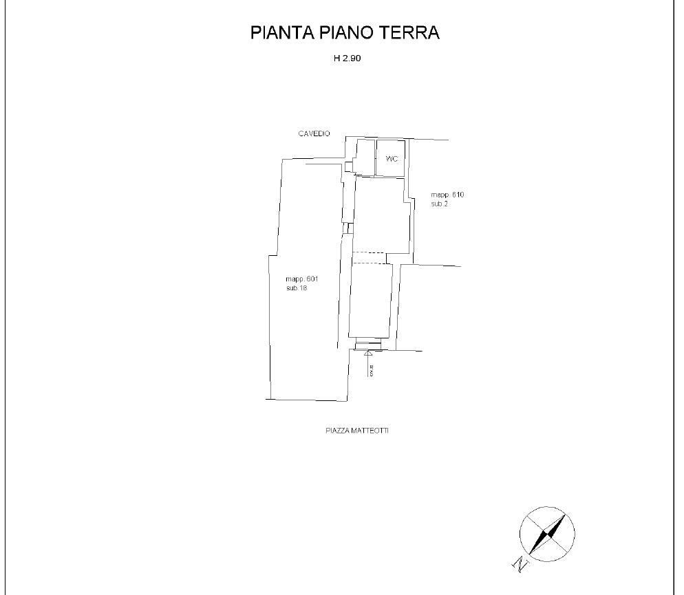 Negozio in Piazza  Matteotti, Chiavari, {3} - Planimetria 1