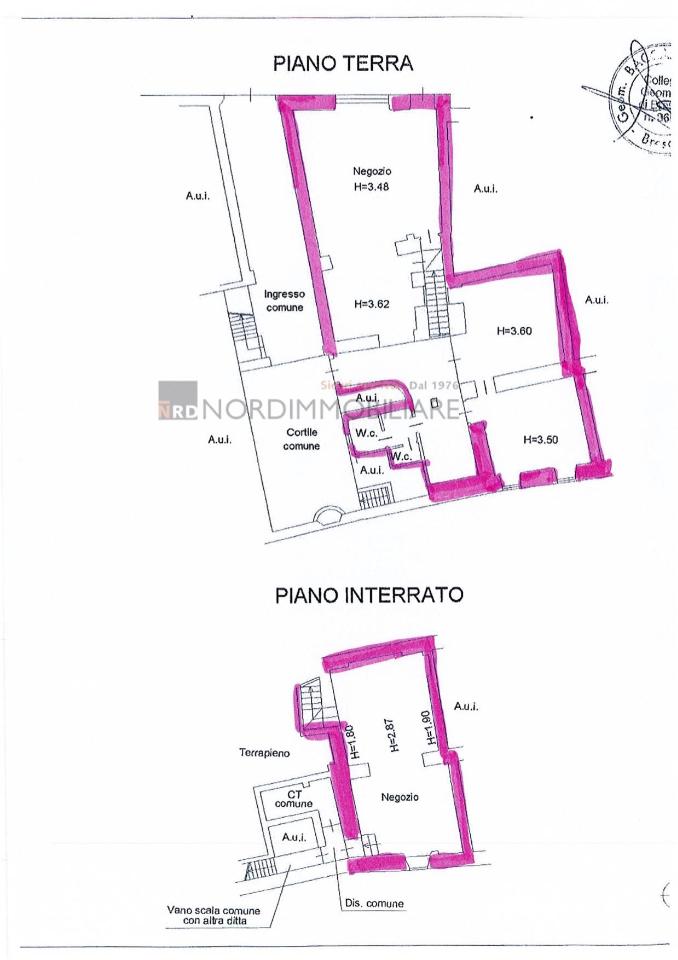 Negozio in Corso Palestro, Brescia, {3} - Planimetria 1