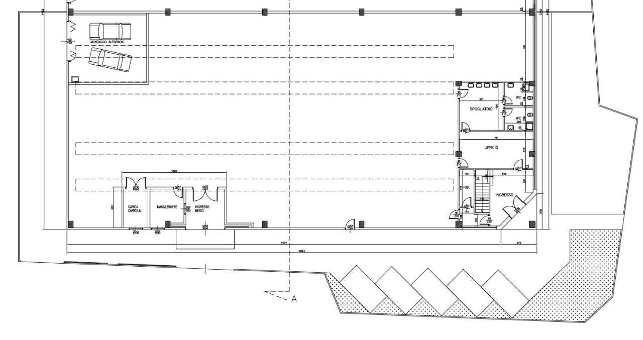 Capannone in Via Grigna, Rescaldina, {3} - Planimetria 1