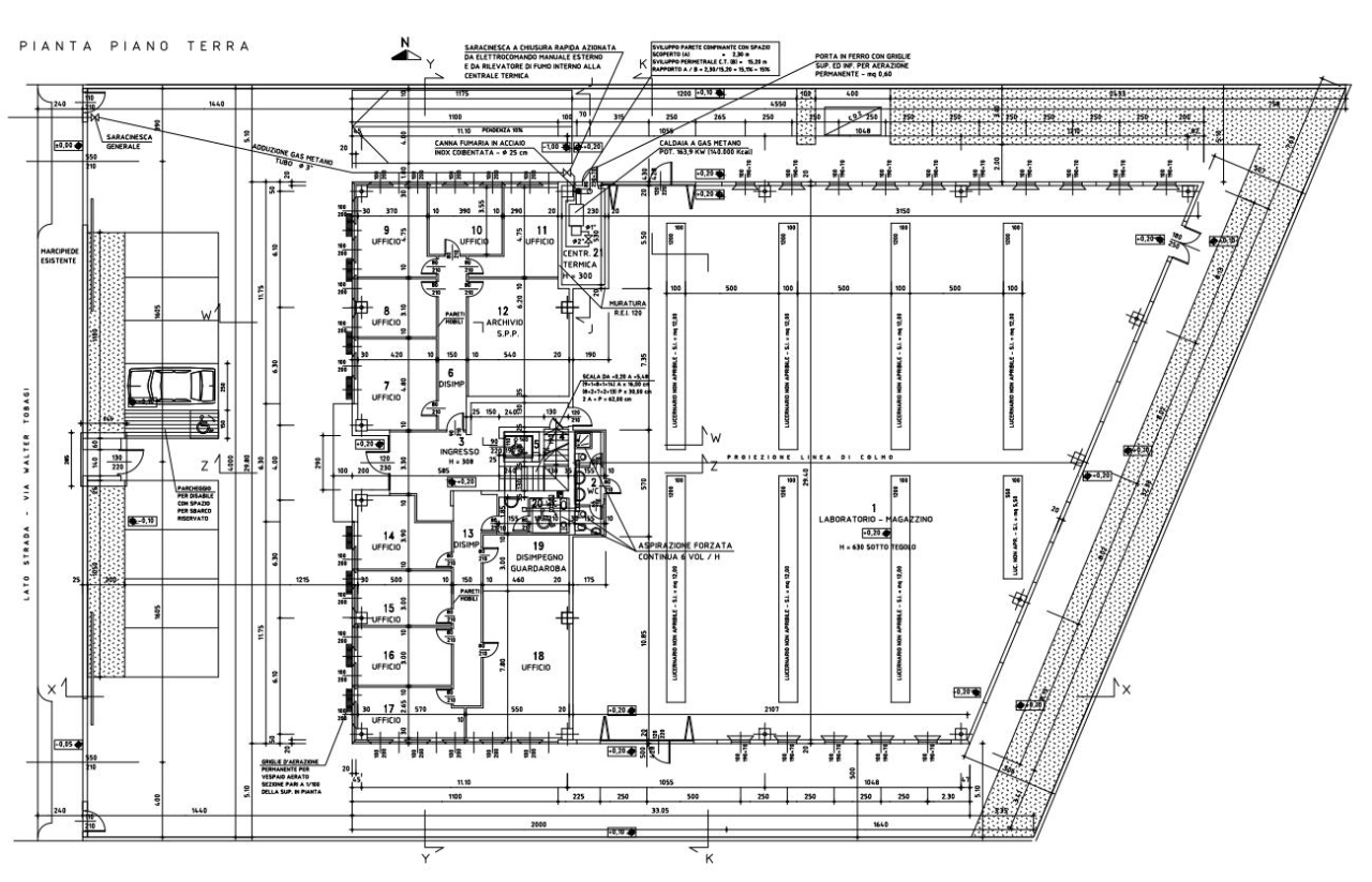 Capannone in Via Walter Tobagi, Peschiera Borromeo, {3} - Planimetria 1