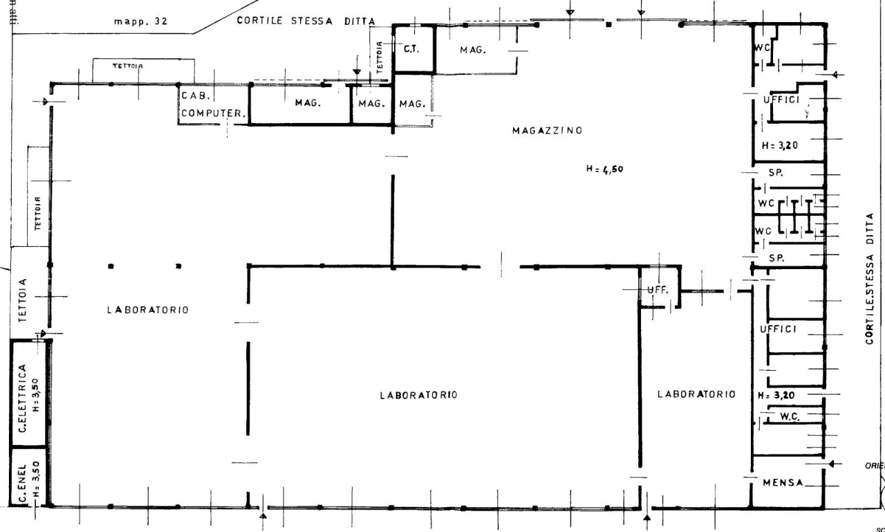 Capannone in Via Galvani, Settimo Milanese, {3} - Planimetria 1