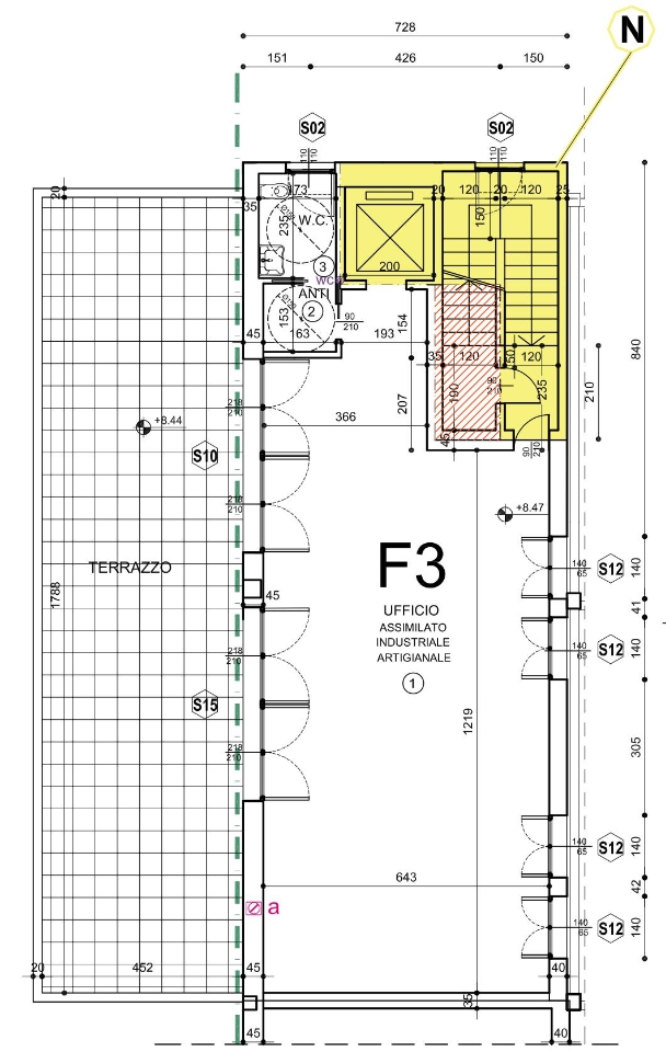 Ufficio in Via IV Novembre 92, Bolzano, {3} - Planimetria 1