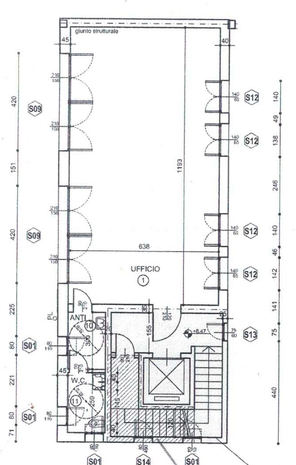 Ufficio in Via IV Novembre 92, Bolzano, {3} - Planimetria 1