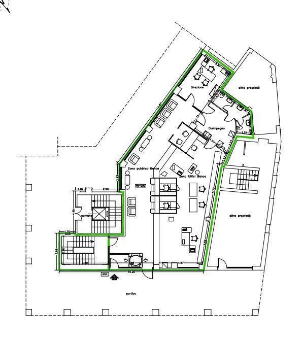 Esercizio commerciale in Piazza Martiri Libertà', Caraglio, {3} - Planimetria 1