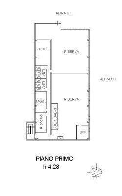 Negozio in Via Giardini Nord 77, Formigine, {3} - Planimetria 1