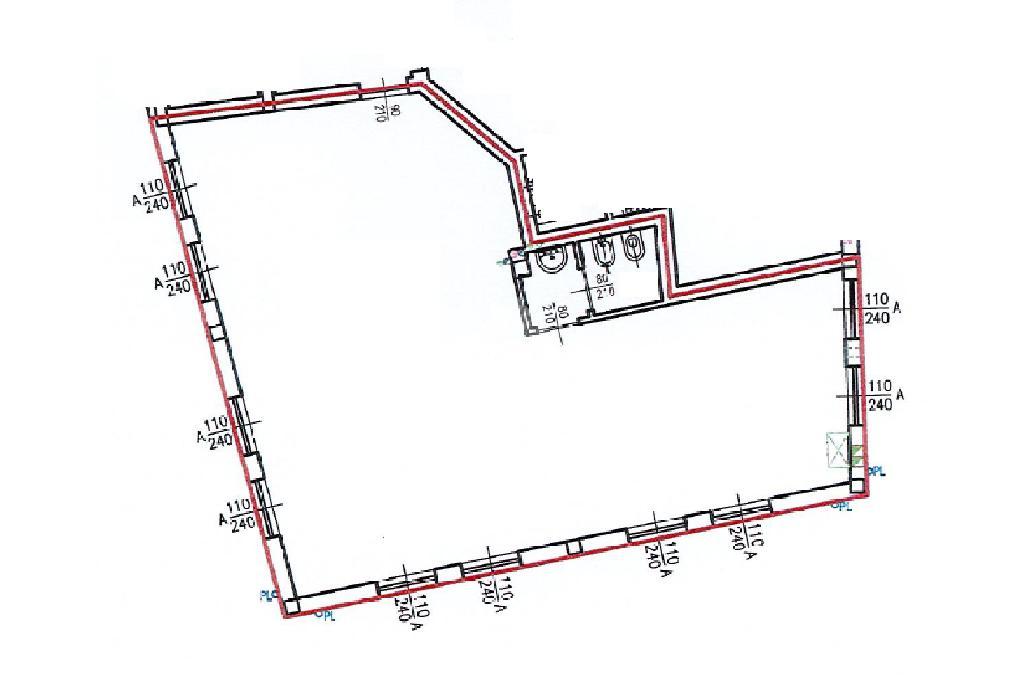 Ufficio in Via Giacomo Matteotti 50, Agrate Brianza, {3} - Planimetria 1