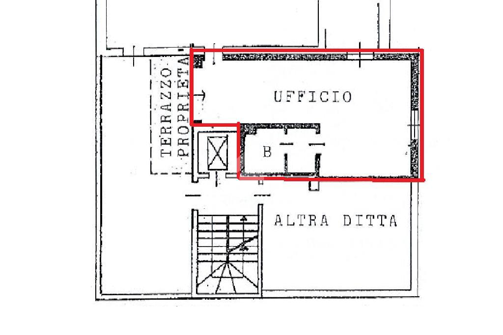 Ufficio in Piazza Libertà 12, Cavenago Di Brianza, {3} - Planimetria 1