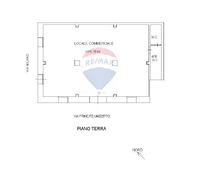 Negozio in Via Milano 42, Vittoria, {3} - Planimetria 1