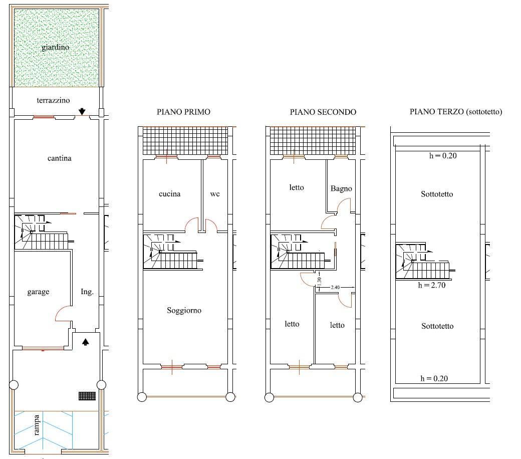 Villa a schiera in vendita, Via Lazio, Campobasso - Planimetria 1