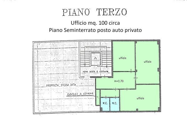 Ufficio in Viale Galileo Galilei 21, Prato, {3} - Planimetria 1