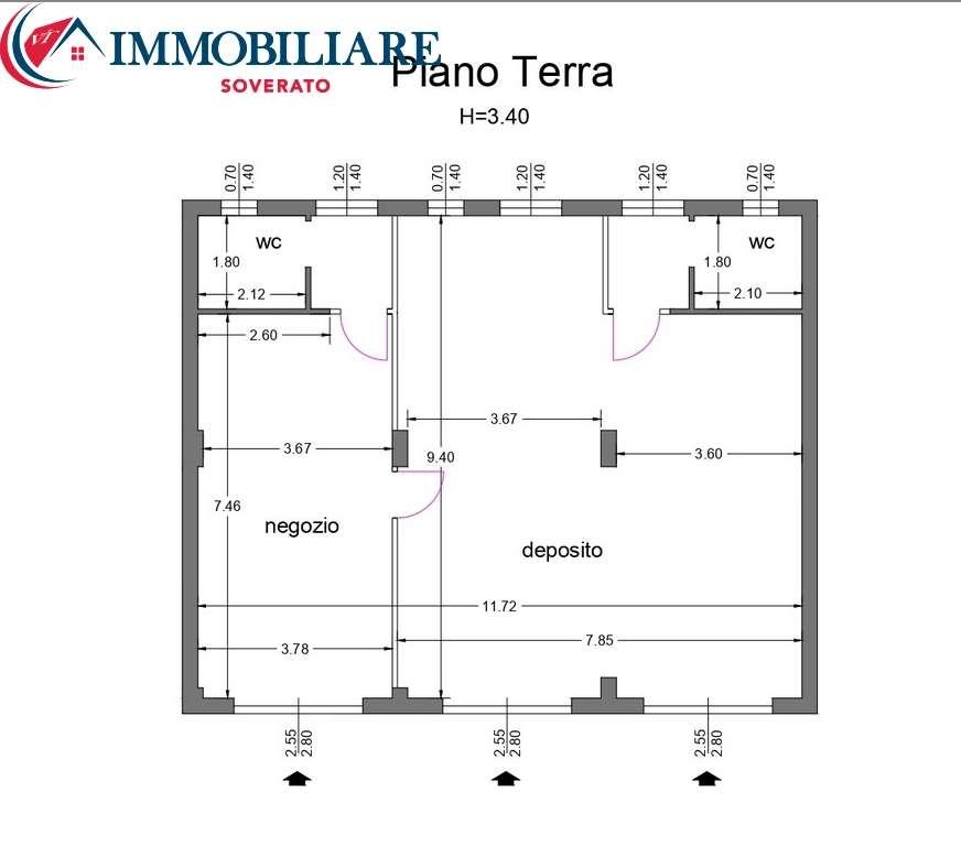 Magazzino in Località Fego, Sant'Andrea Apostolo dello Ionio, {3} - Planimetria 1