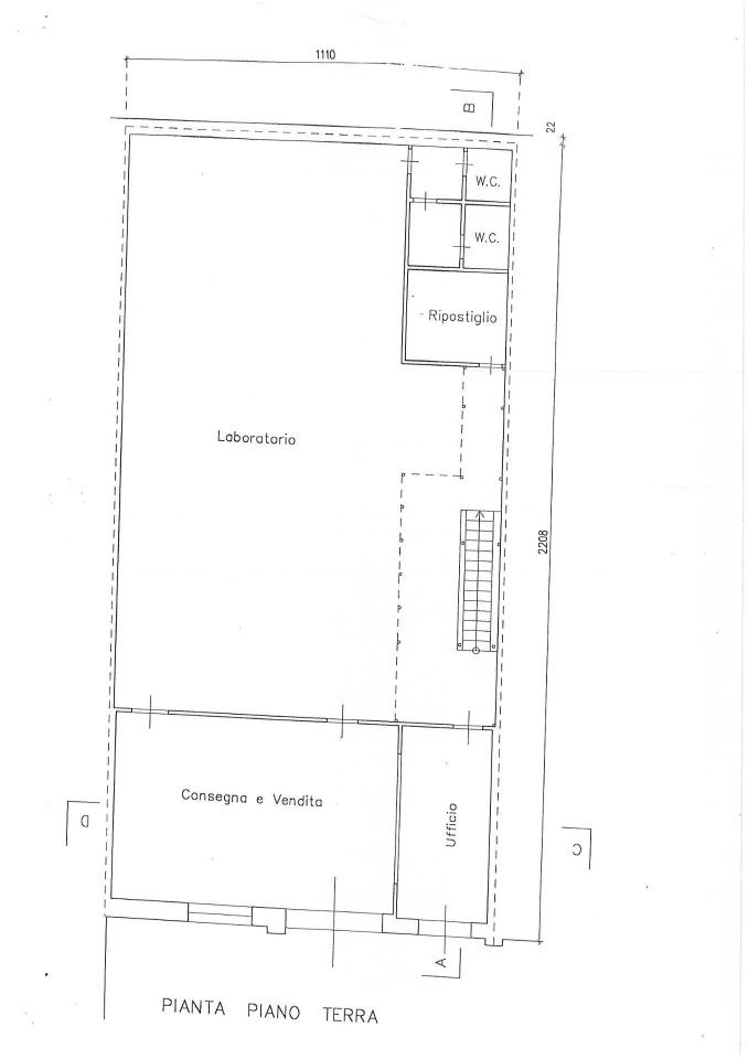 Esercizio commerciale in Via Giosuè Carducci 13, San Giuliano Terme, {3} - Planimetria 1