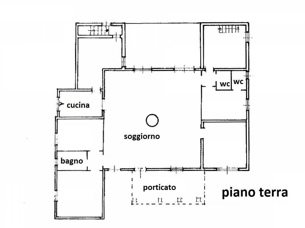 Villa in vendita, Strada Provinciale Monteaperti, Castelnuovo Berardenga - Planimetria 1