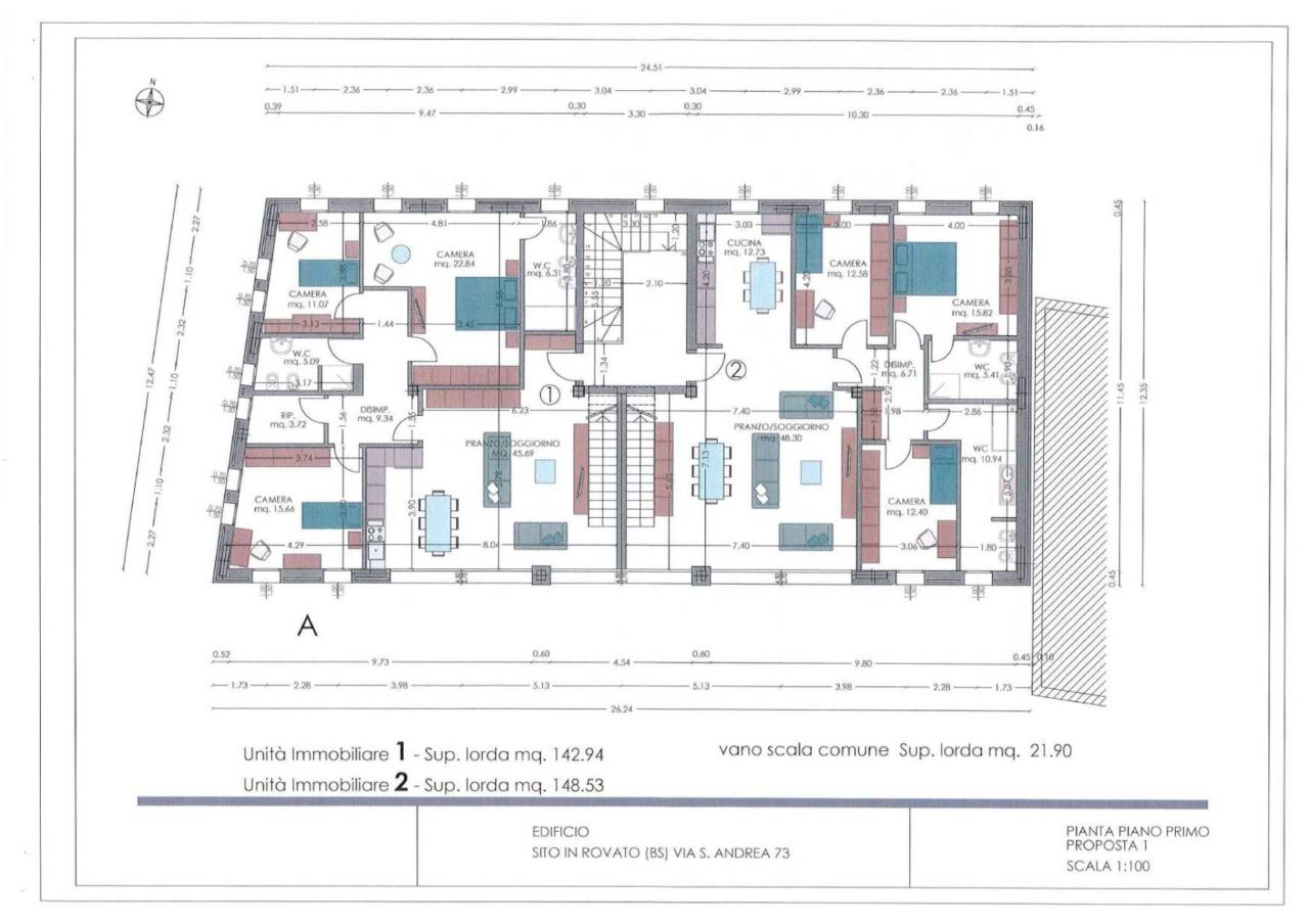 Attico in Via Sant'Andrea, Rovato - Planimetria 1