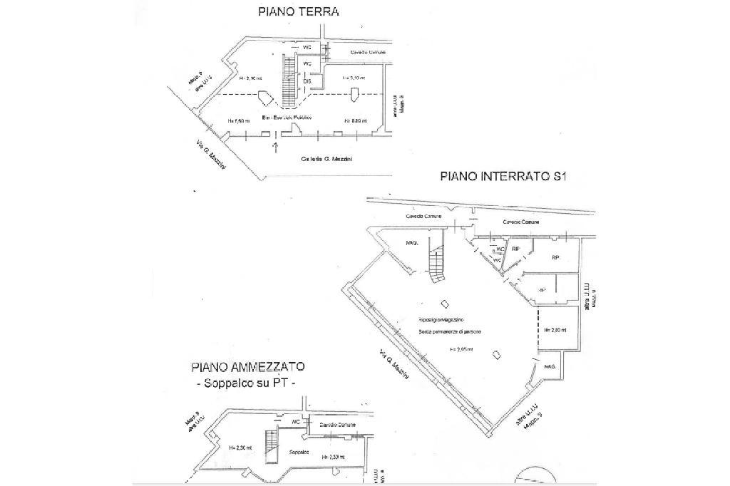 Negozio in Piazza Roma, Seregno, {3} - Planimetria 1
