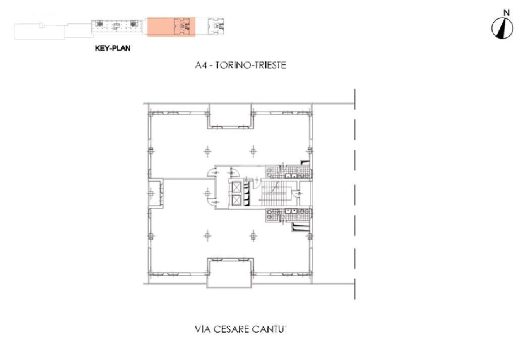 Ufficio in Via Cesare Cantù 1, Cinisello Balsamo, {3} - Planimetria 1