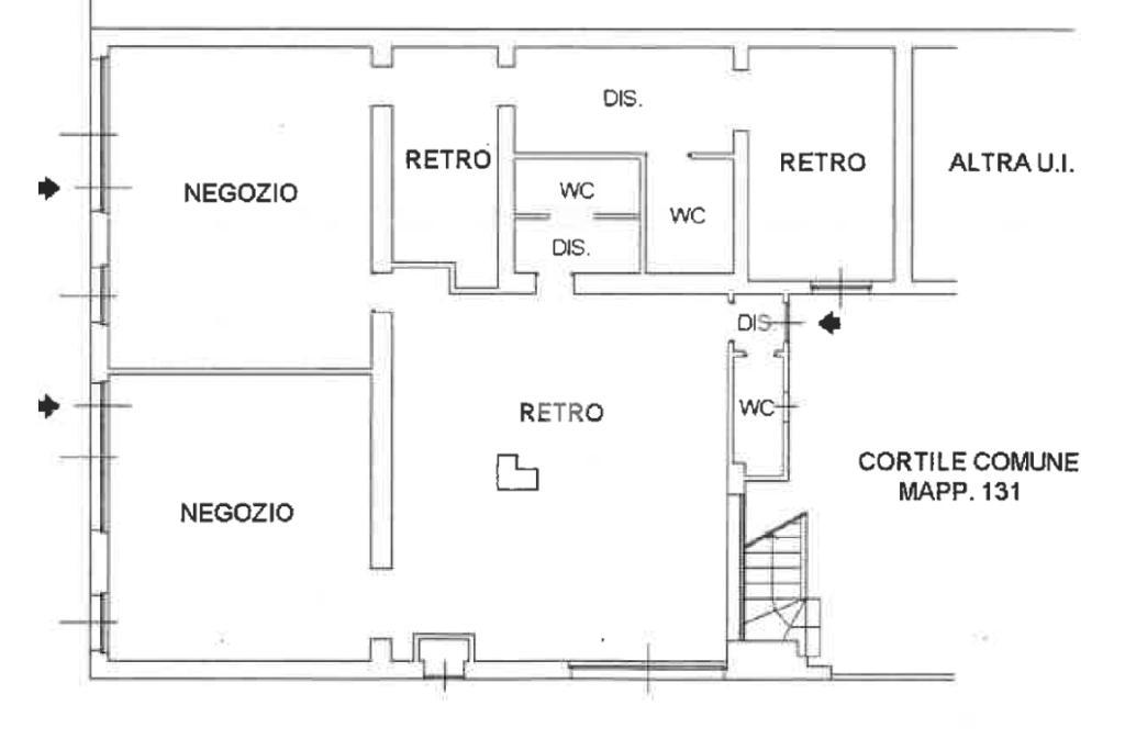 Negozio in Via G. Verdi 136, Seregno, {3} - Planimetria 1