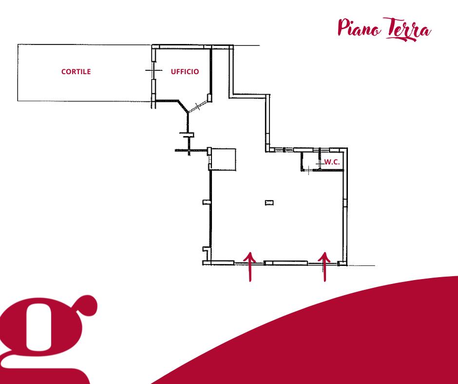 Negozio in Via Nino Bixio 48-49, Milazzo, {3} - Planimetria 1