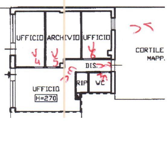 Ufficio in Via Sant'Ambrogio 65, Paderno Dugnano, {3} - Planimetria 1