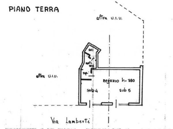 Negozio in Via dei Lamberti 28/30, Verona, {3} - Planimetria 1