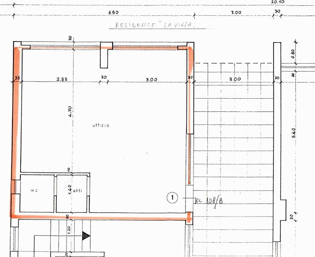 Ufficio in Via S. Pio X  108b, Castelfranco Veneto - Planimetria 1