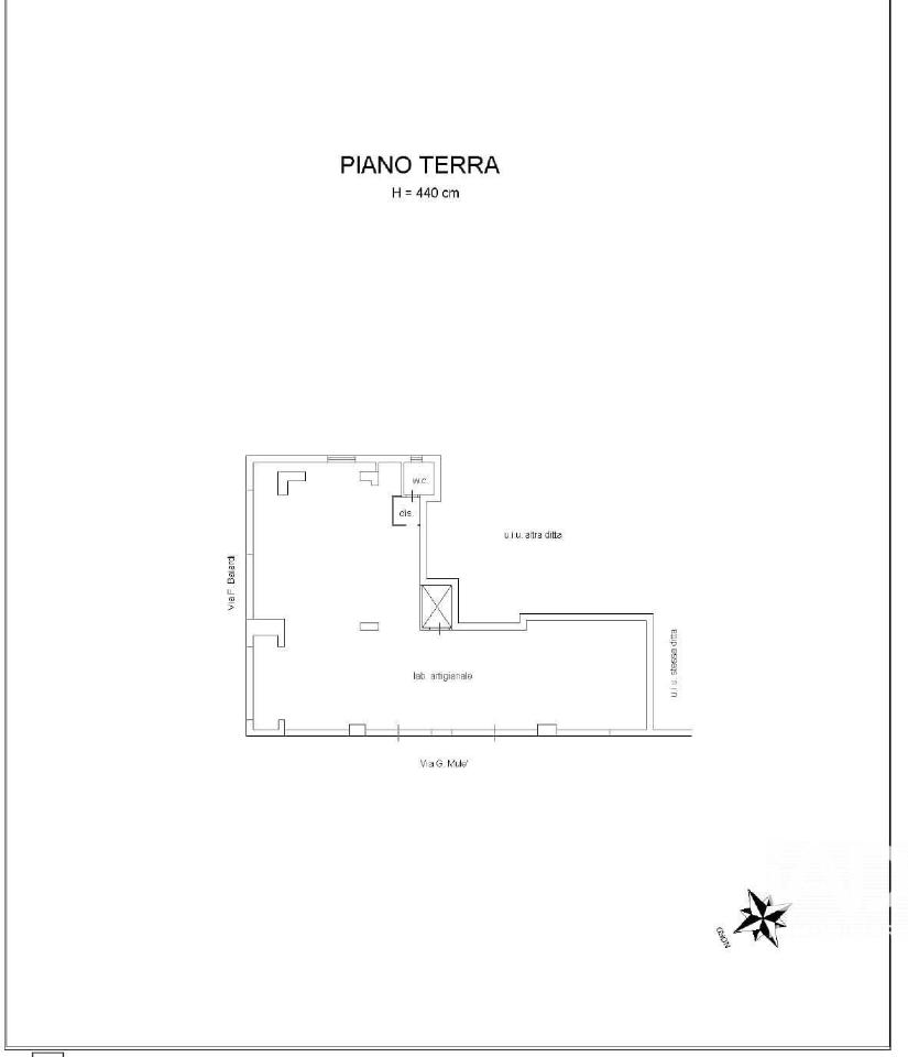 Negozio in Via Giuseppe Mule' 34, Palermo, {3} - Planimetria 1