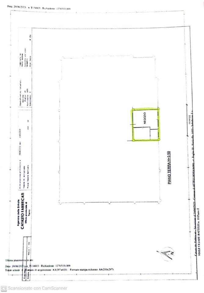 Negozio in Via Cesare Battisti 34, Attigliano, {3} - Planimetria 1