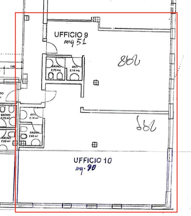 Ufficio in Via Appiani 1, Treviso, {3} - Planimetria 1