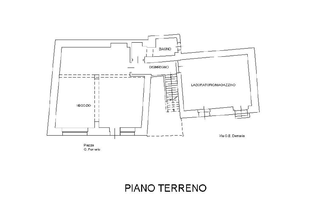Negozio in Piazza Galileo Ferraris 4, Saluggia, {3} - Planimetria 1