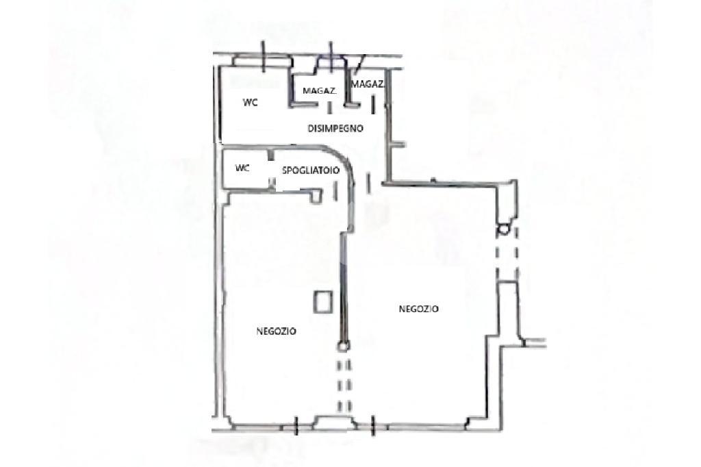 Negozio in Viale Europa 5, Mazze', {3} - Planimetria 1