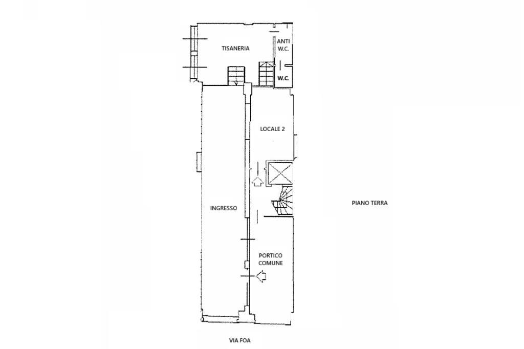 Negozio in Via Elia Emanuele Foà 82, Vercelli, {3} - Planimetria 1