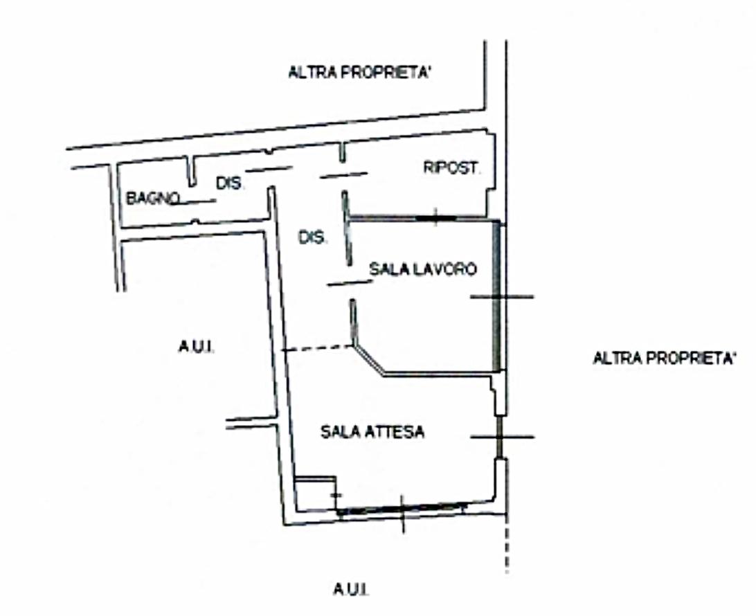 Negozio in Via Milanesi 8, Capriate San Gervasio, {3} - Planimetria 1