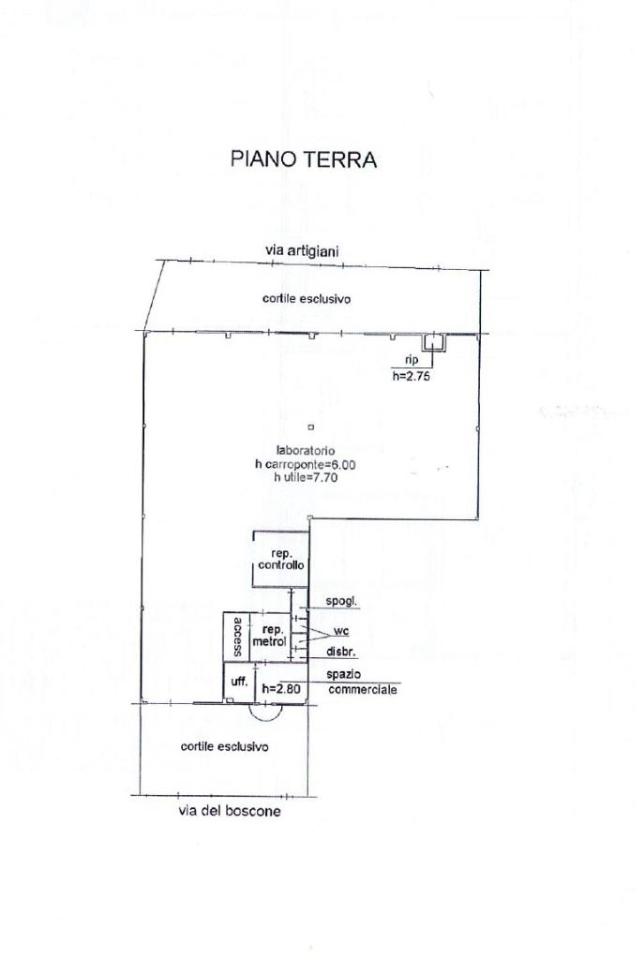 Capannone in Via Artigiani 15, Castenedolo, {3} - Planimetria 1