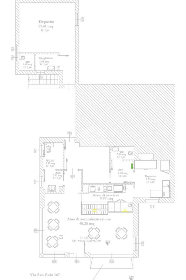 Negozio in Via S. Polo 167, Brescia, {3} - Planimetria 1