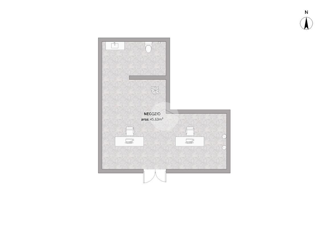 Negozio in Viale della Bornata 115, Brescia, {3} - Planimetria 1