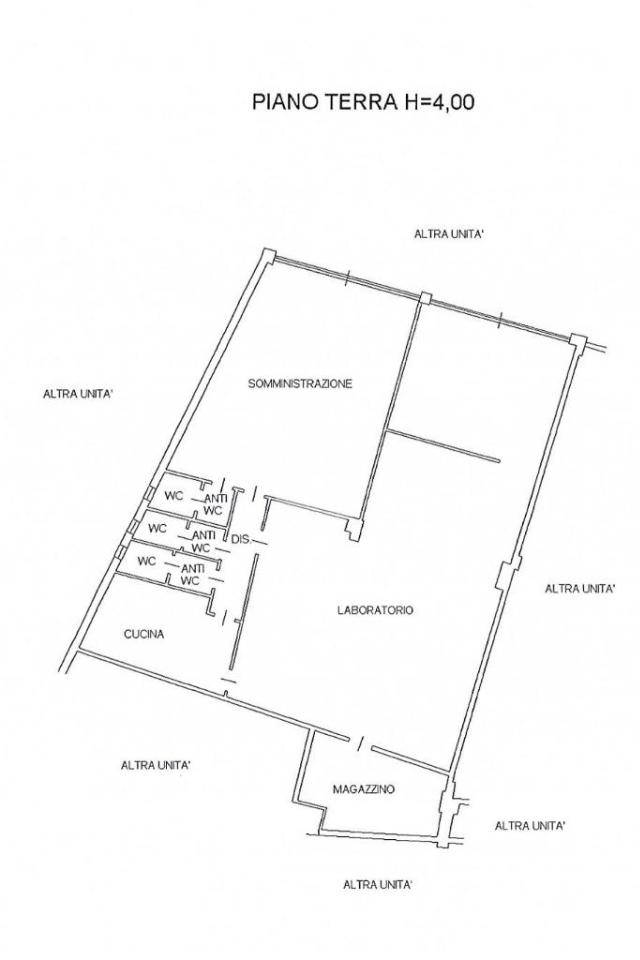 Negozio in Viale Sant'Eufemia 94, Brescia, {3} - Planimetria 1