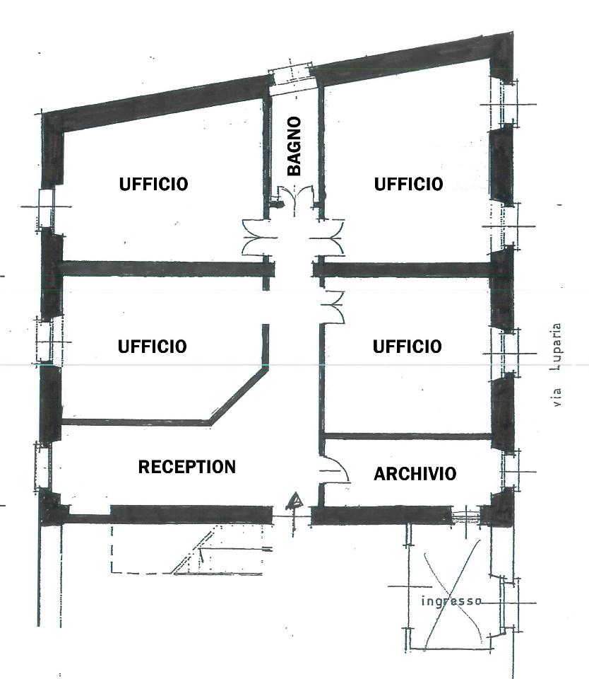 Ufficio in Via Luparia 5/7, Casale Monferrato, {3} - Planimetria 1