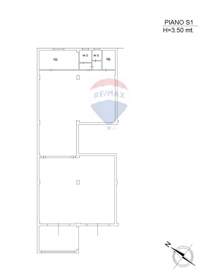Negozio in Via Livatino 8, Enna, {3} - Planimetria 1