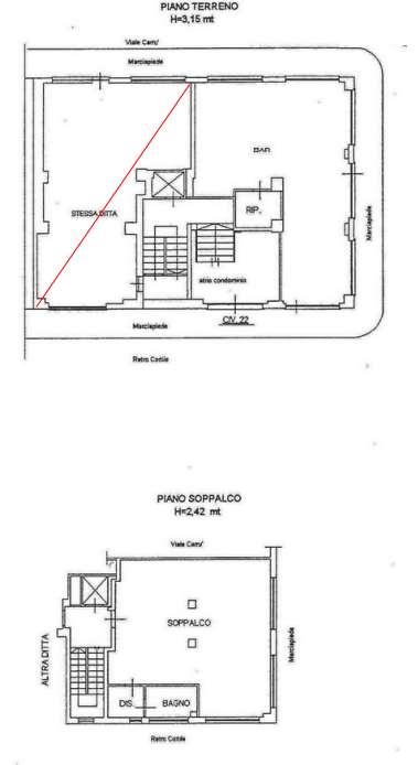 Negozio in Viale Carrù 22, Rivoli, {3} - Planimetria 1