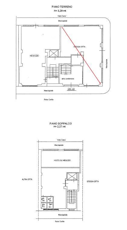 Negozio in Viale Carrù 22, Rivoli, {3} - Planimetria 1