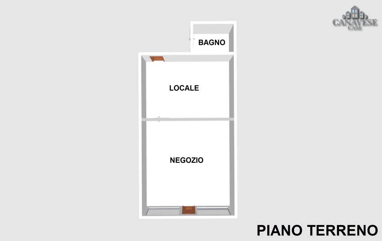 Negozio in Via Mazzini 33, Montalto Dora, {3} - Planimetria 1