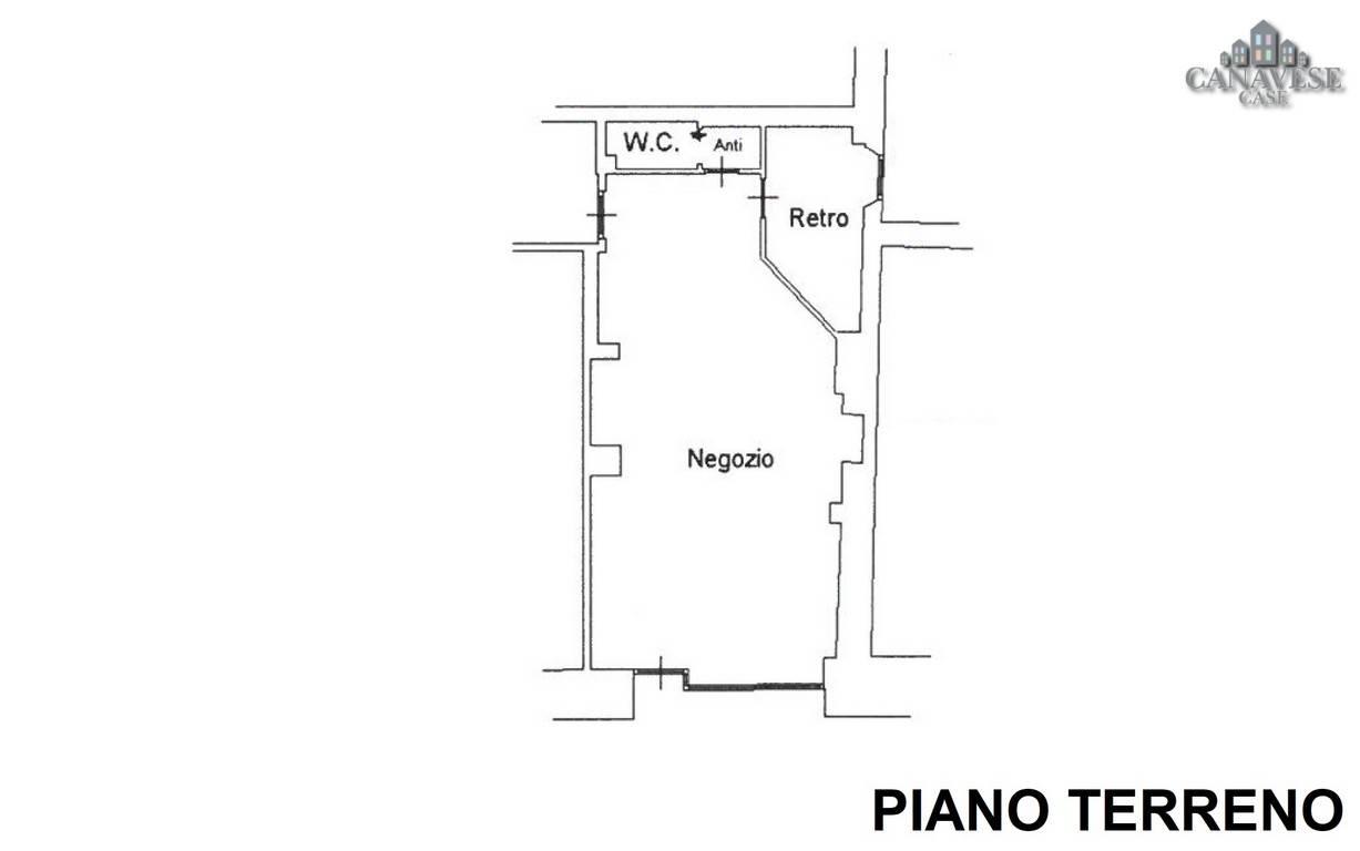Negozio in Via Massimo d'Azeglio 35, Castellamonte, {3} - Planimetria 1