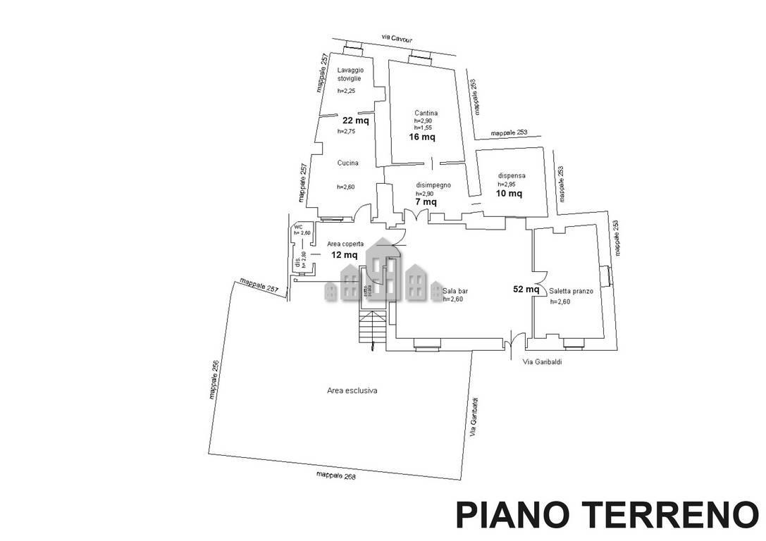 Esercizio commerciale in Via Garibaldi 5, Valchiusa, {3} - Planimetria 1