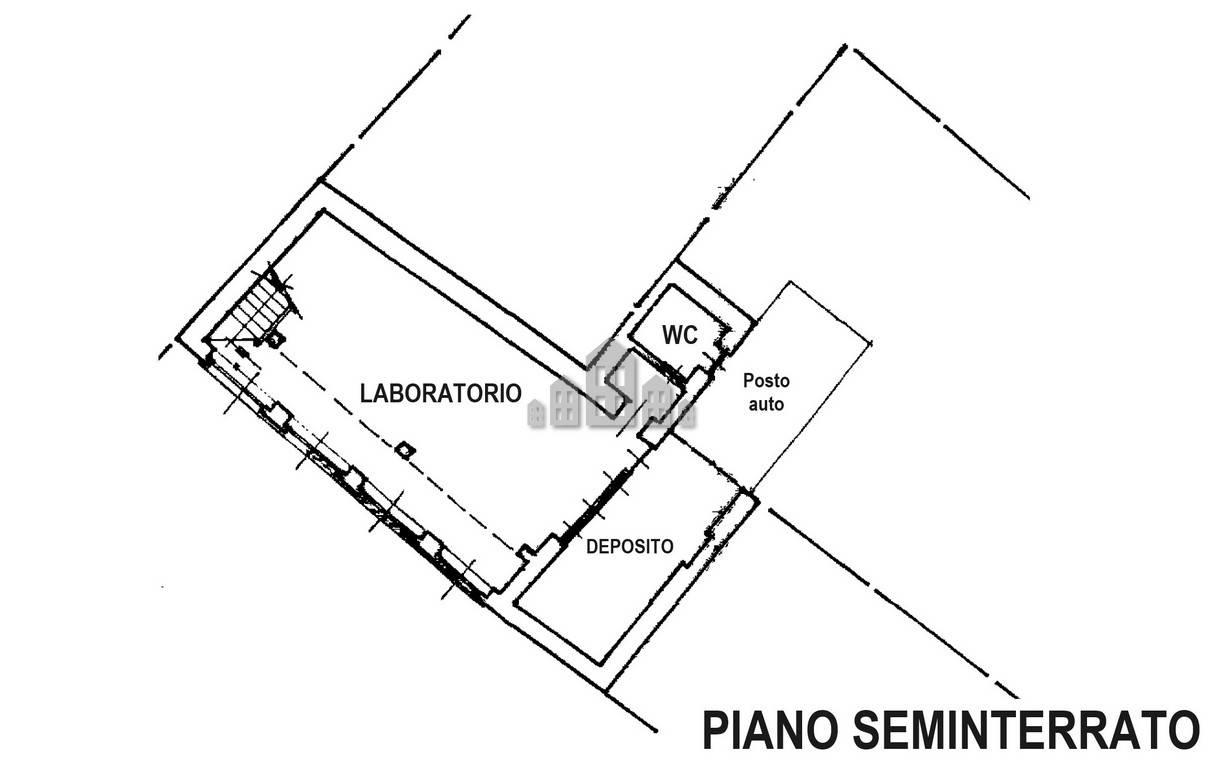 Magazzino in Via Milite Ignoto 3, Cuorgne', {3} - Planimetria 1